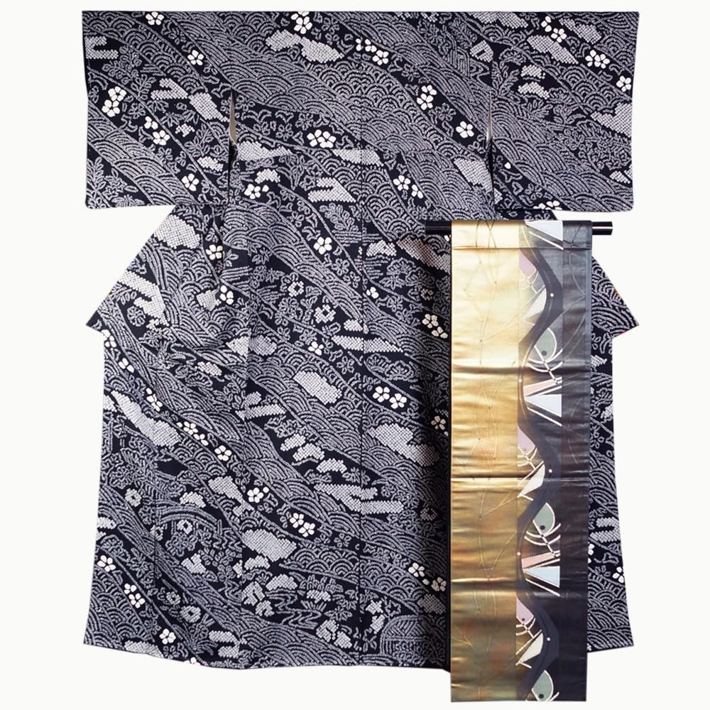 ⑦江戸時代？ 雌雄双鶴之図 信香先生筆 古い水墨画 まくり 額入り可能